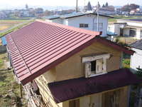 土蔵の屋根塗装（施工前）